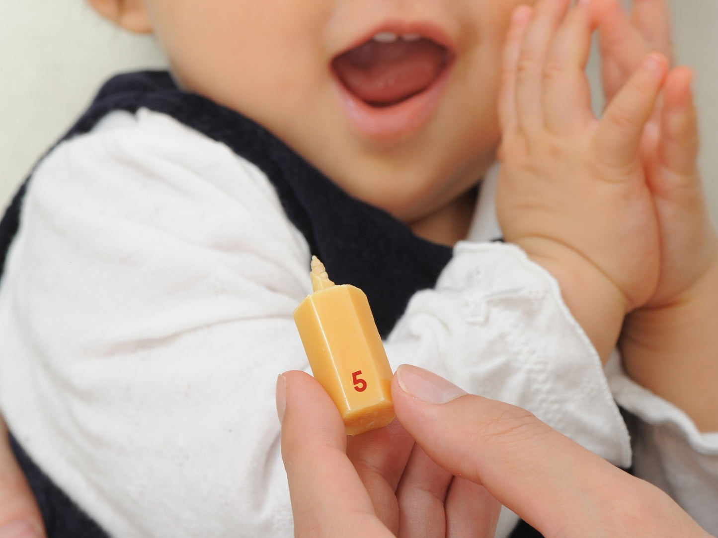 滋賀県から 米ぬかの 誕生祝い和ろうそく