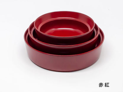 秋田県から 川連漆器花塗りの こぼしにくい器