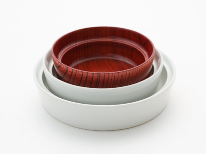 山中漆器と砥部焼の こぼしにくい器 3点セット