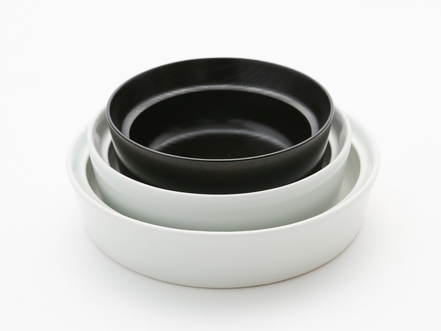 山中漆器と砥部焼の こぼしにくい器 3点セット