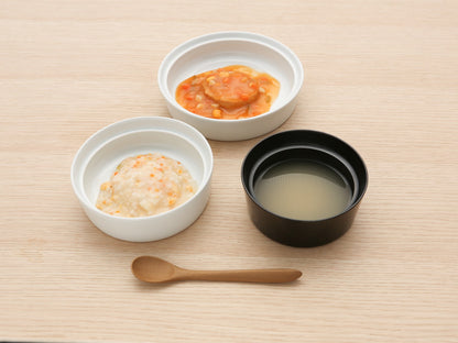 山中漆器と砥部焼の こぼしにくい器 3点セット